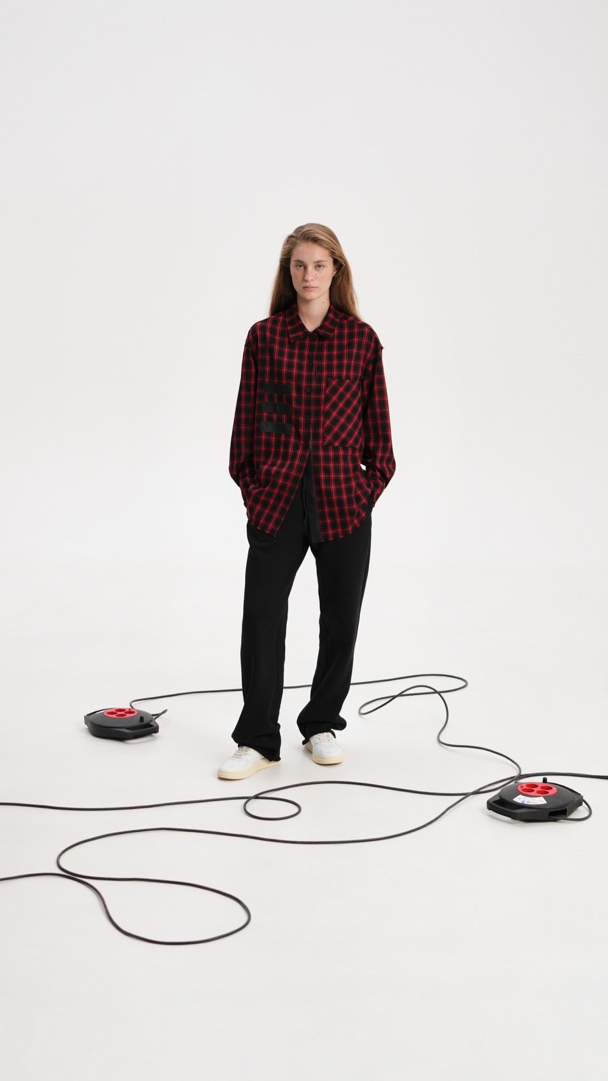 Checkered wool shirt