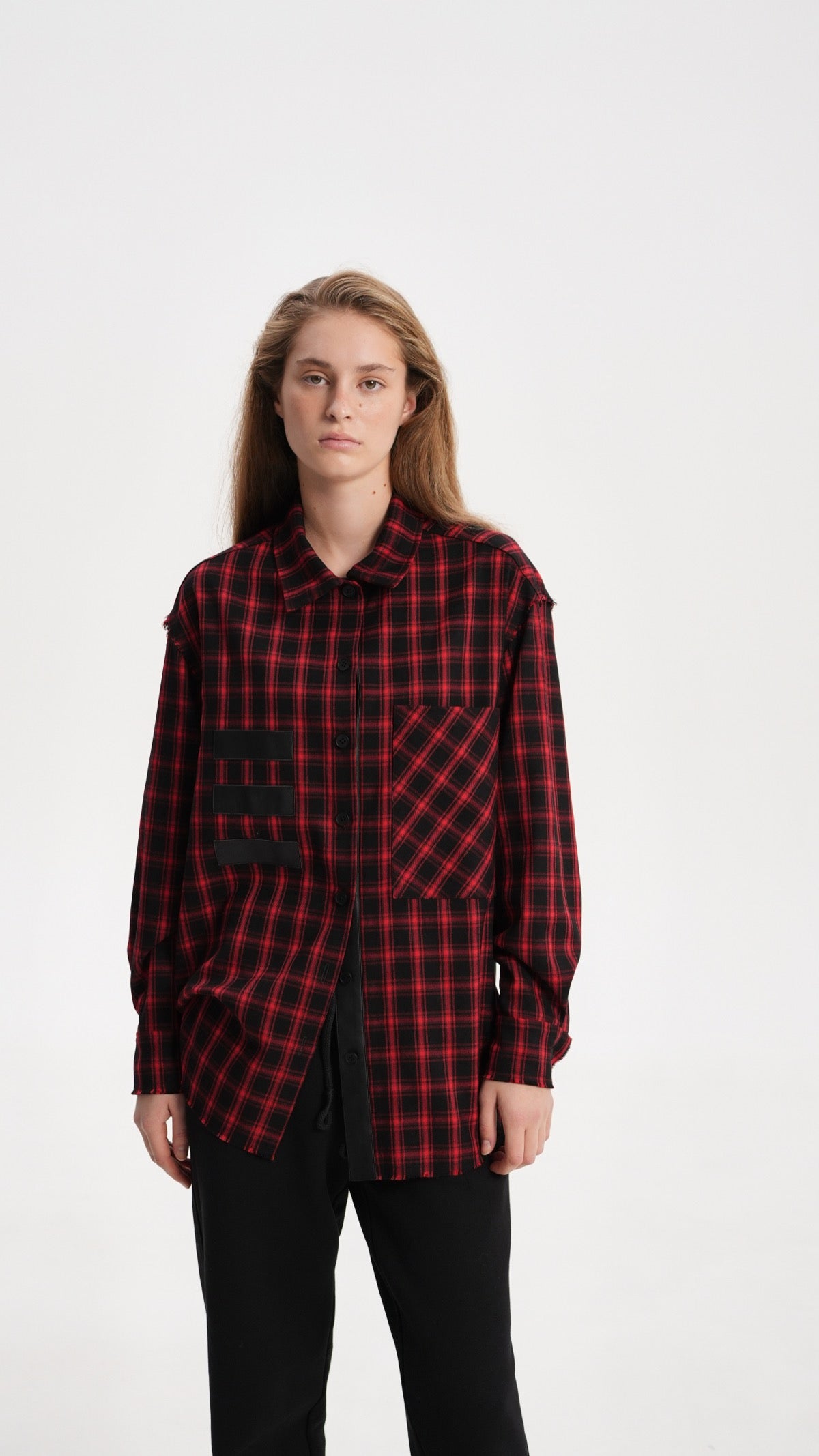 Checkered wool shirt