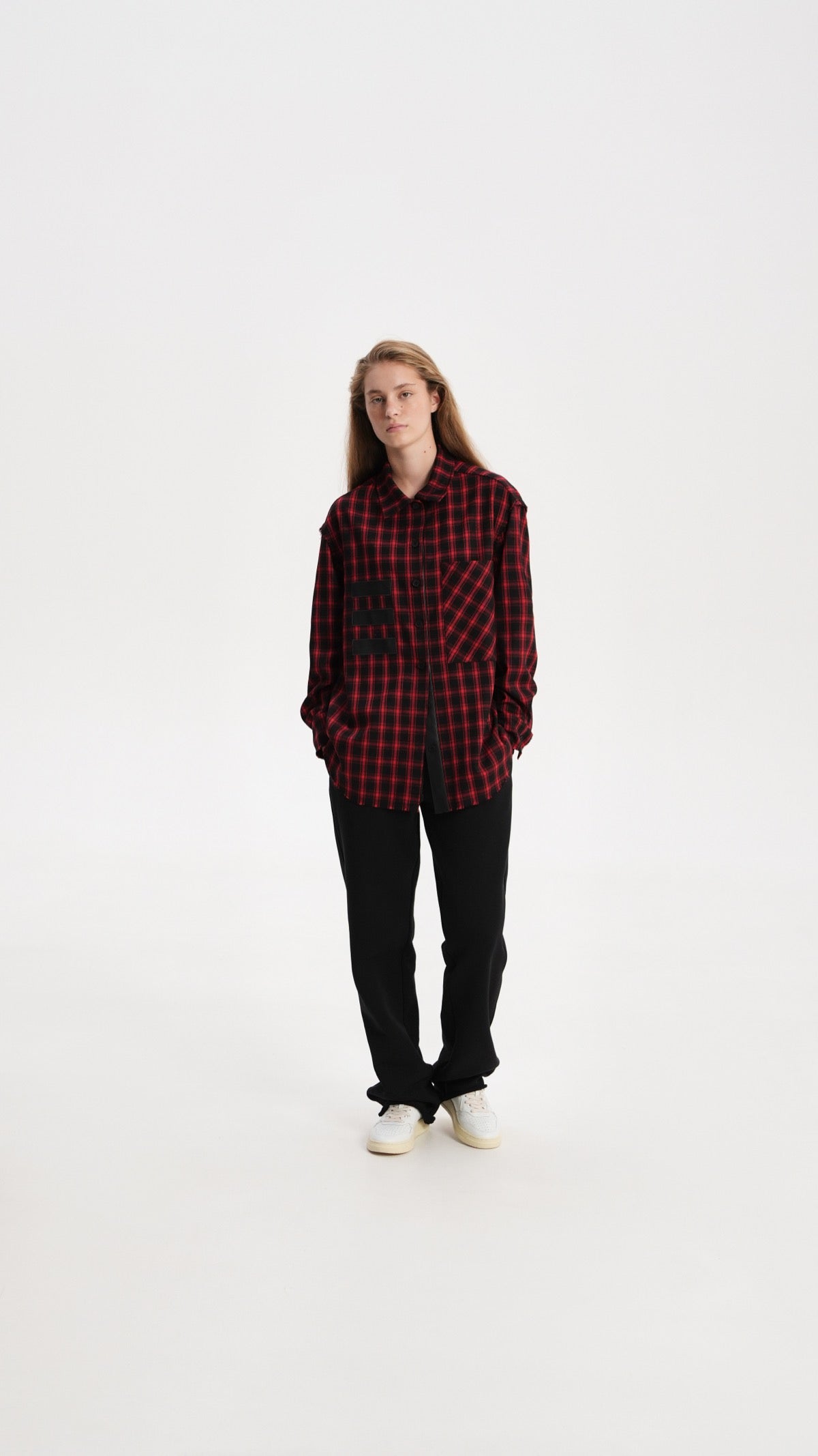 Checkered wool shirt