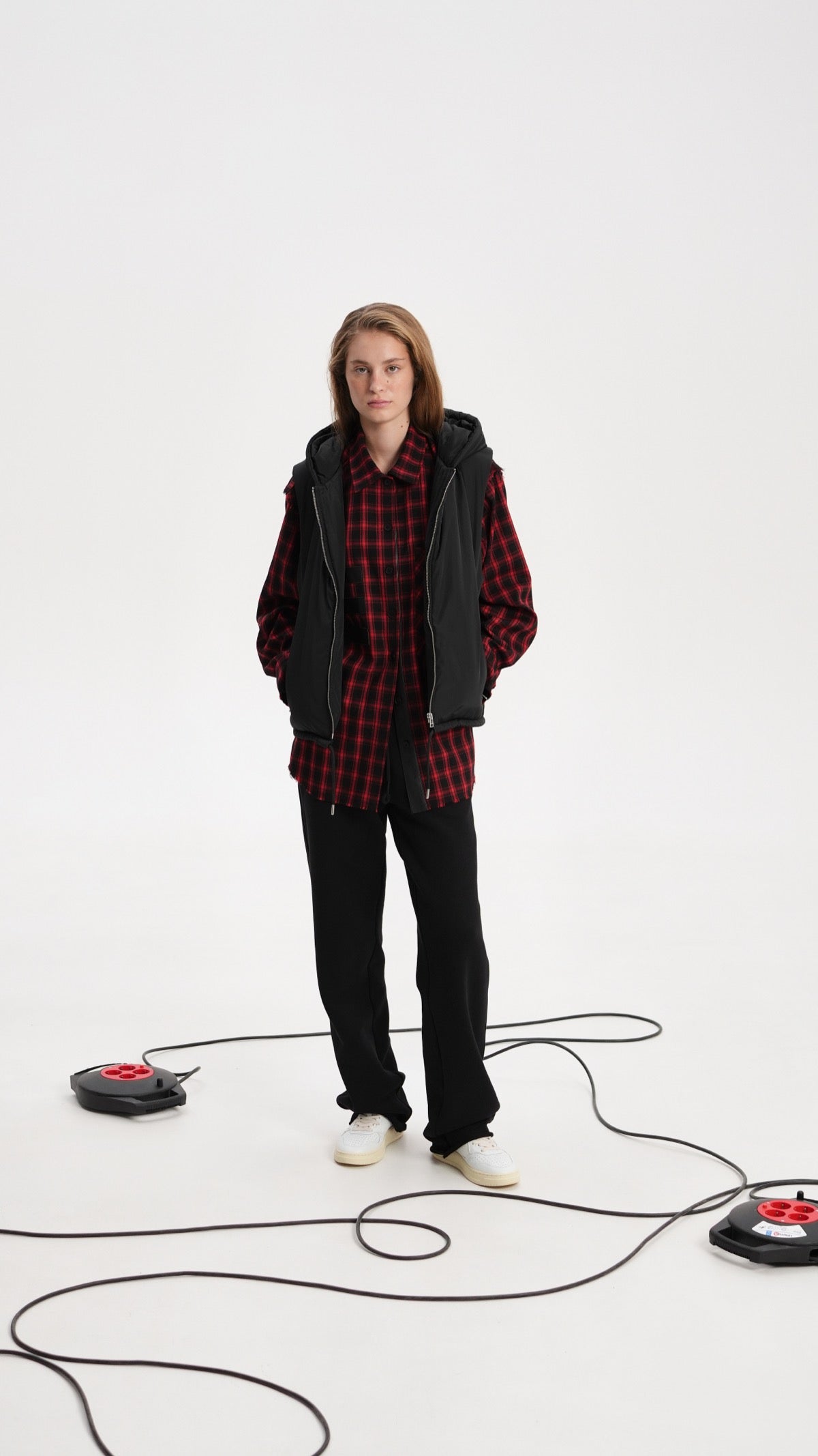 Checkered wool shirt