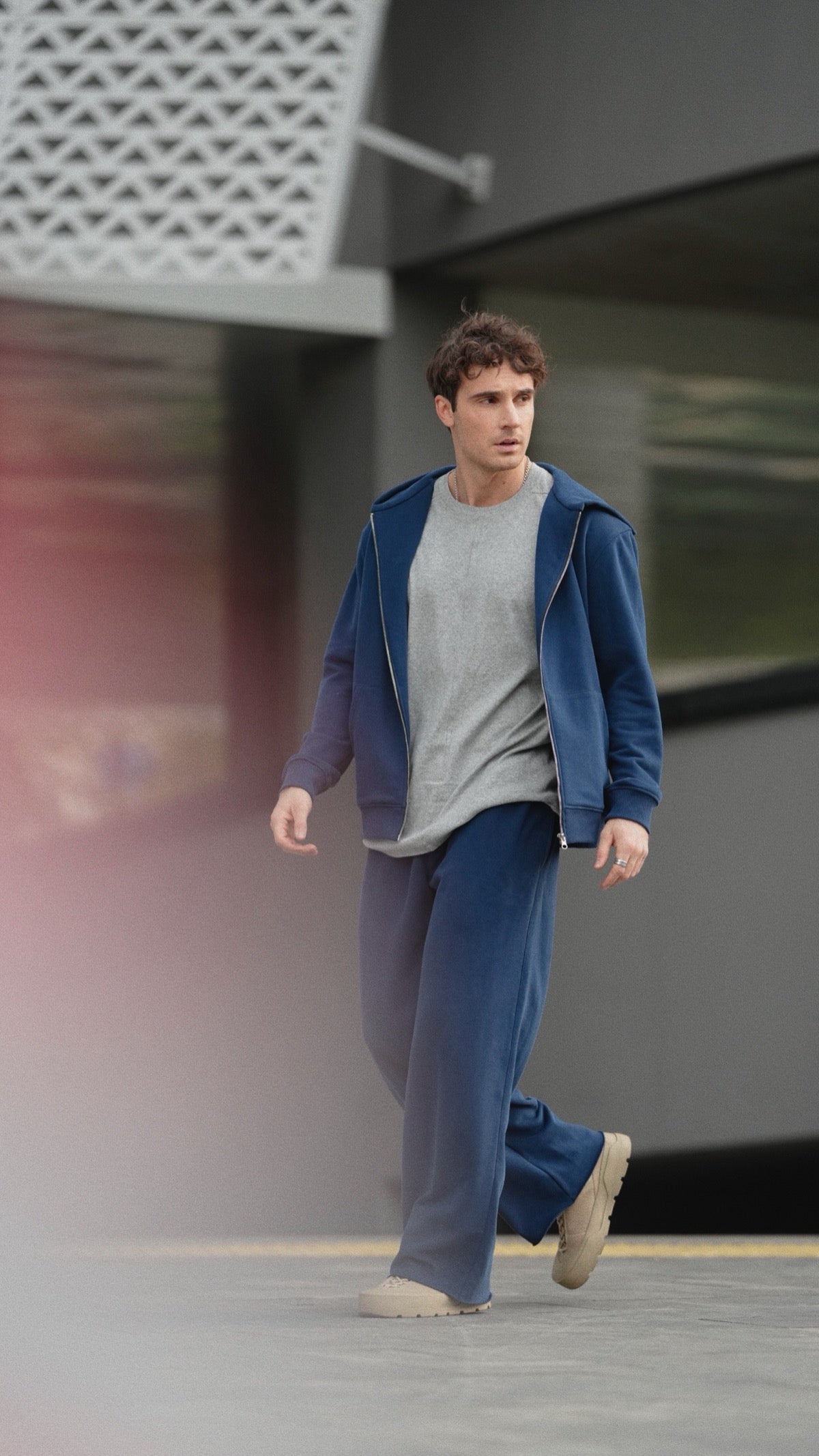 Straight-cut sweatpants