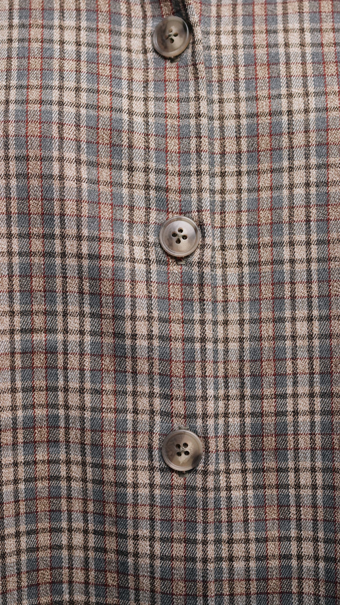 Checkered wool shirt