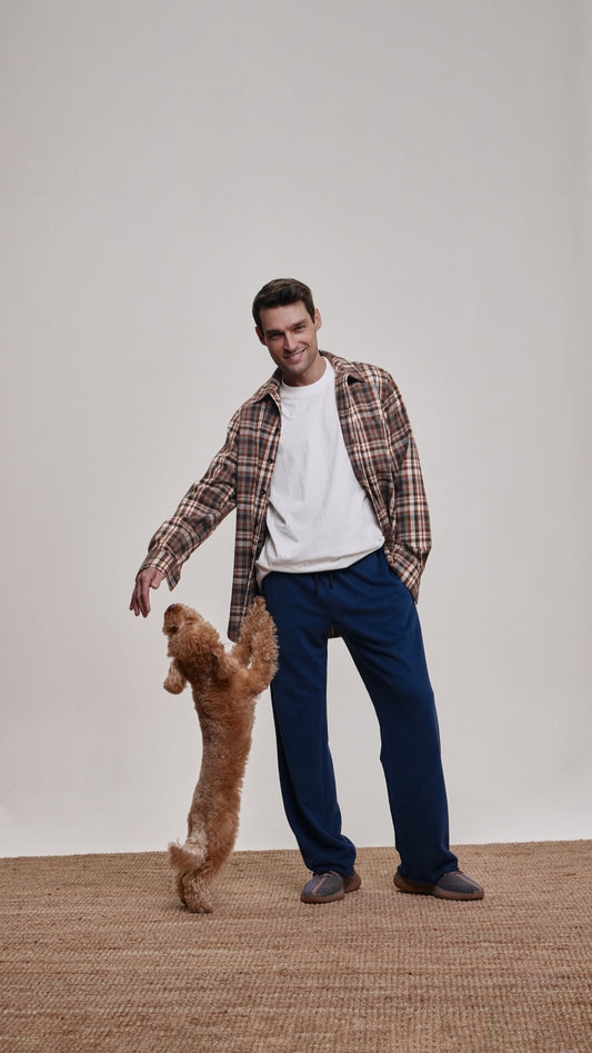 Straight-cut sweatpants