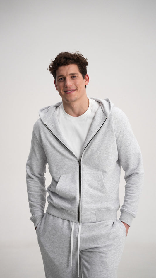 Classic hoodie with a zipper