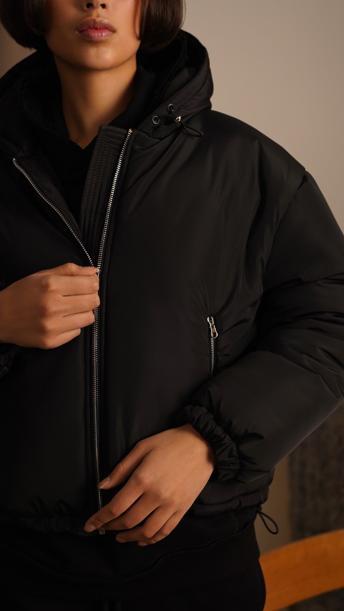 Jacket with a hood